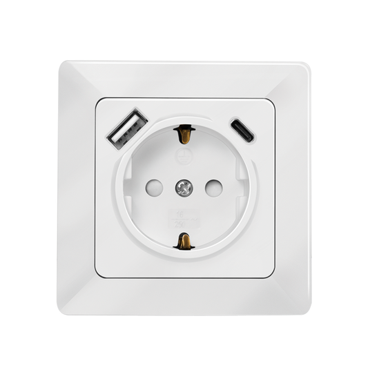 Utičnica sa USB-A i USB-C ulazom