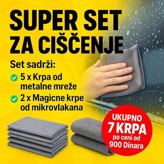 Eko Set Krpa za Višekratnu Upotrebu