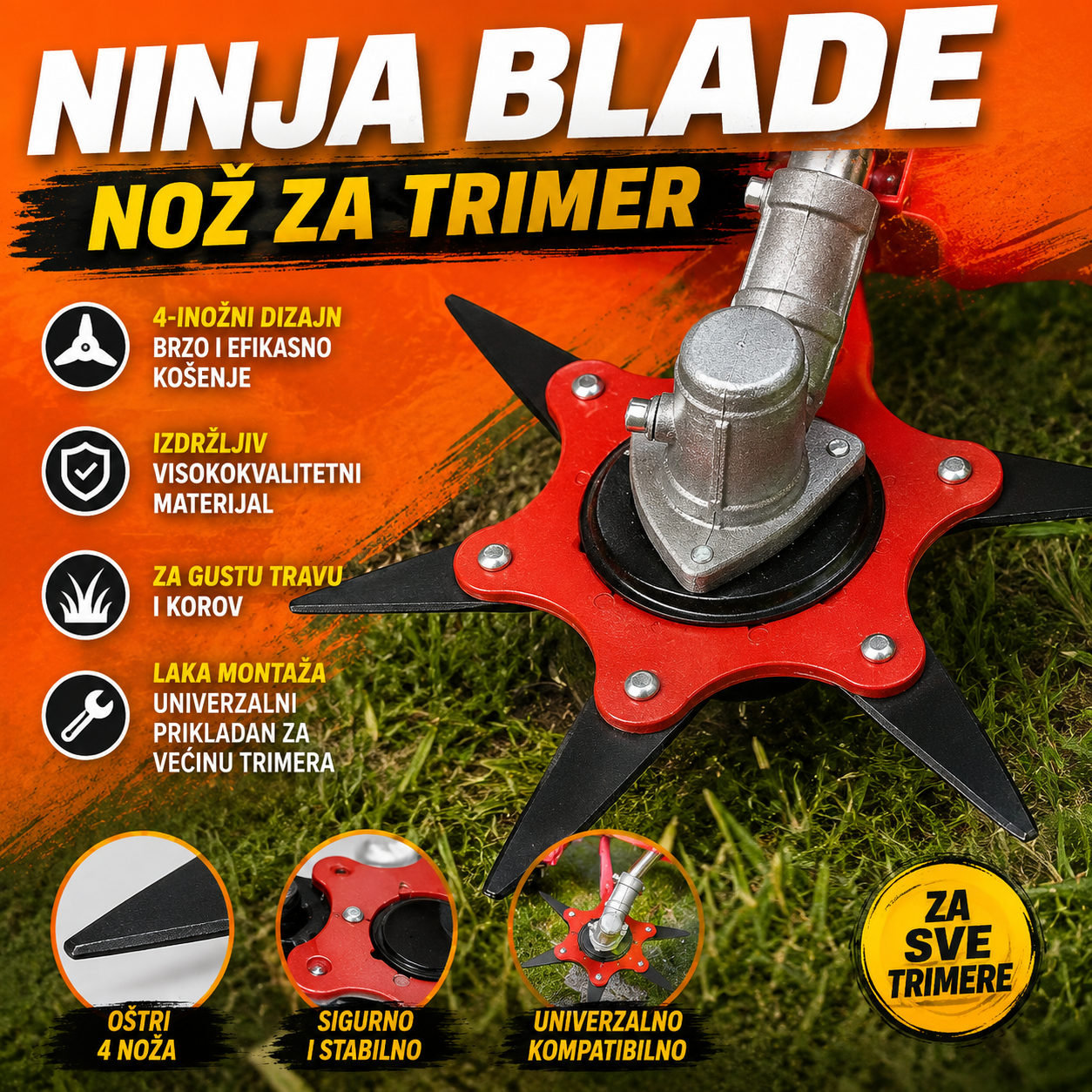 Ninja Blade nož za trimer