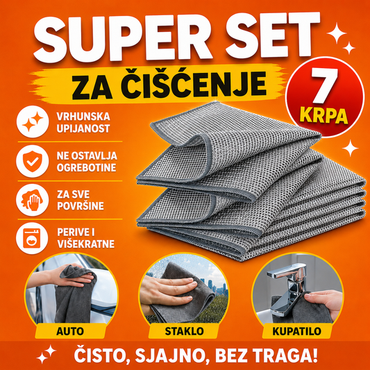 Eko Set Krpa za Višekratnu Upotrebu